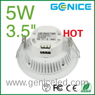 Hot sale AC100-240V 3.5inch indoor LED downlight 400lm 5W